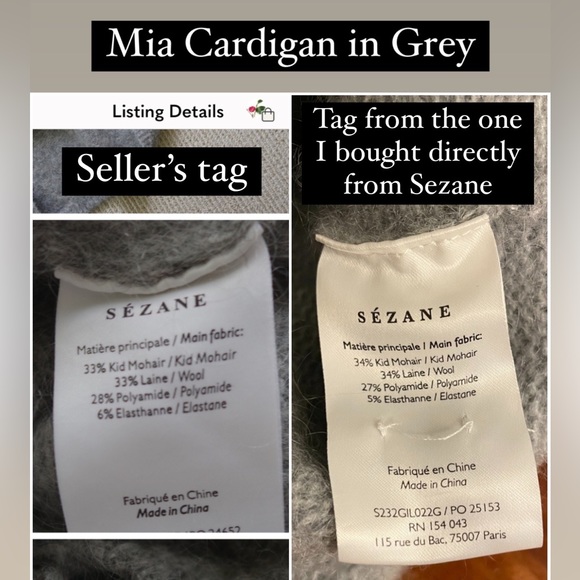 BEWARE of Sezane FAKES - Picture 5 of 5